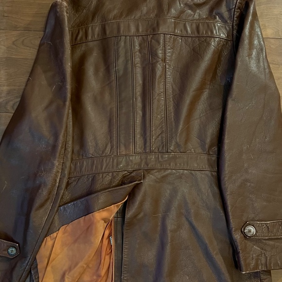 Vintage Vintage lovely leather jacket Worn but excellent look and feel! - Picture 6 of 8